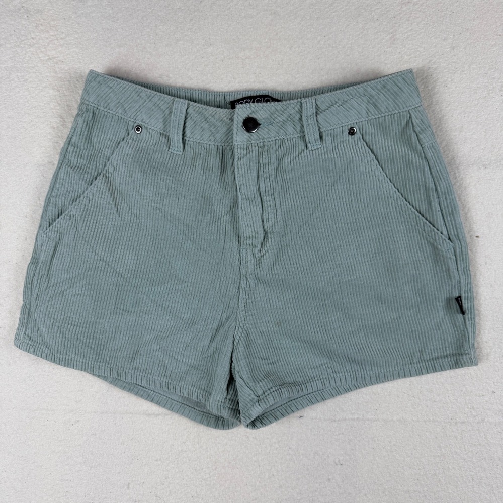 Body Glove Womens Sage Green Corduroy Shorts Size 3 JS1280SM Cotton